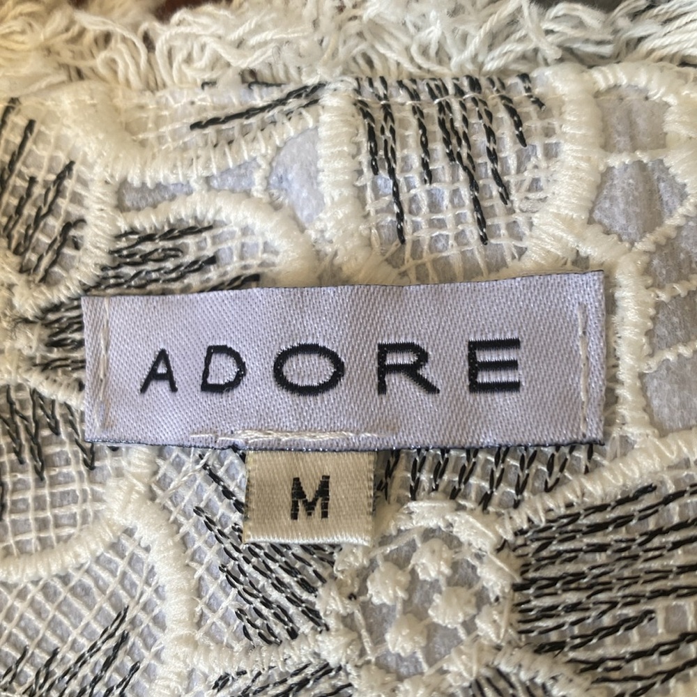 Adore White Floral Lace Women's Blazer - Picture 2 of 10